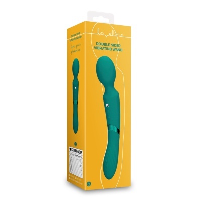 Caixa amarela com vibrador duplo verde escuro