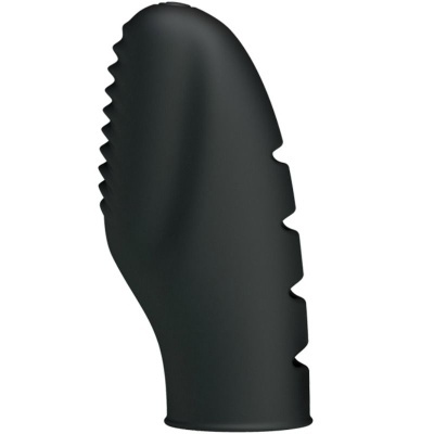 Produto preto em silicone com textura e ranhuras