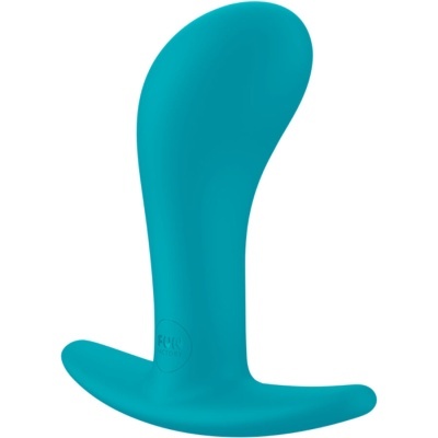 Produto anatómico azul turquesa em silicone com base alargada