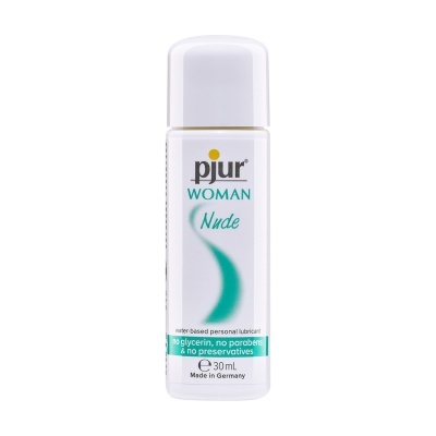 Frasco branco de lubrificante pessoal pjur WOMAN Nude