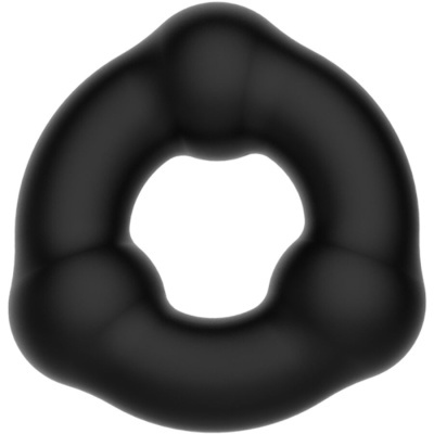 Aro preto com textura macia sobre fundo branco