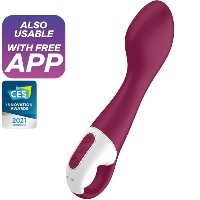vibrador roxo com controlador branco e botões
