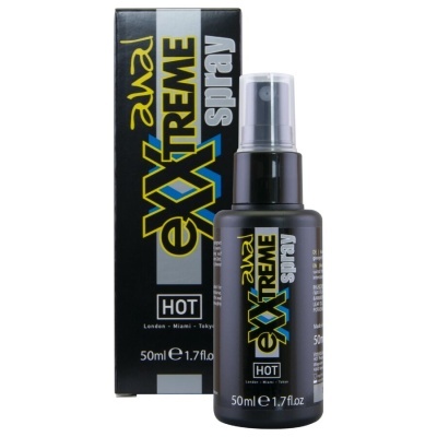Frasco preto de spray Sensual Extreme e caixa correspondente