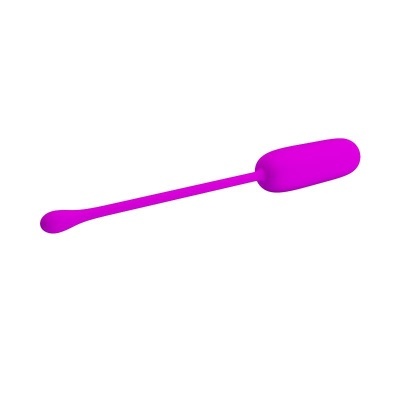 Espátula de silicone roxa com cabo fino e duas extremidades distintas