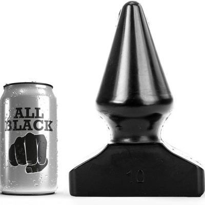 Produto preto cónico grande com lata prateada ALL BLACK
