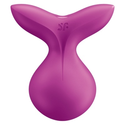 Produto roxo com forma de cauda de baleia