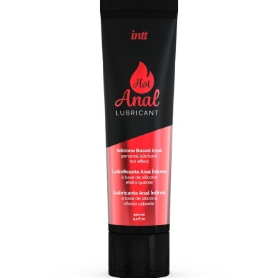 Frasco de lubrificante anal à base de silicone, efeito quente, 100 ml