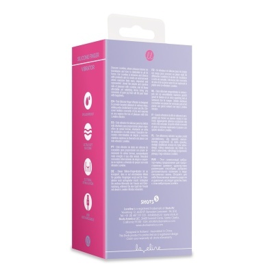 Embalagem de vibrador de dedo de silicone da marca Loveline