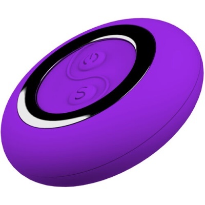 Comando wireless roxo com anéis preto e cromado