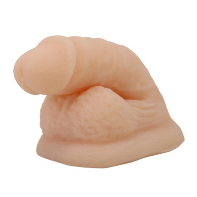 Brinquedo sexual realista em silicone cor pele, com textura detalhada