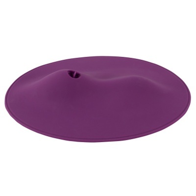Tampa de silicone roxa com válvula central
