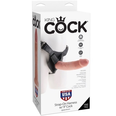 Embalagem de arnês sexual com dildo