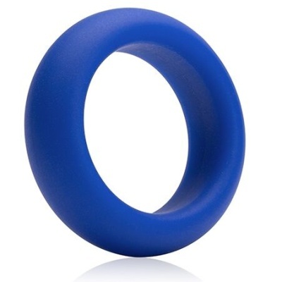 Anel de exercício azul em espuma/borracha com superfície macia e formato oval.