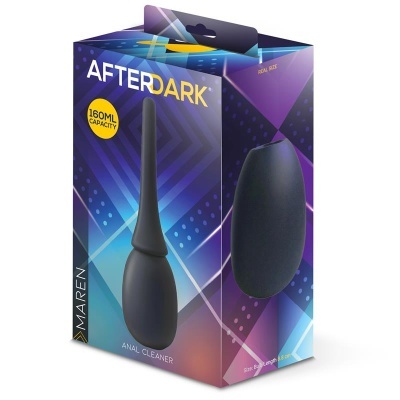 Embalagem do anal cleanser preto AFTERDARK com 160ML capacidade.