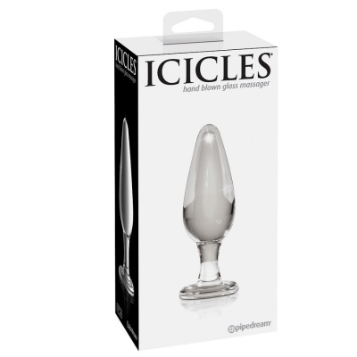 Embalagem de massageador de vidro transparente ICICLES