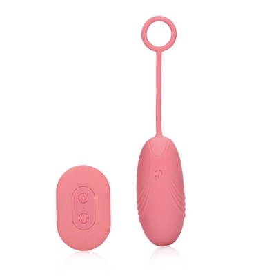 Aparelho vibratório rosa com controlo remoto