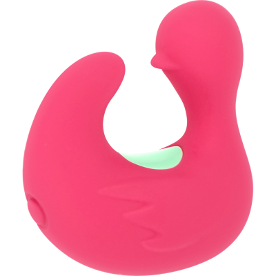 Dispositivo em silicone rosa em forma de pato