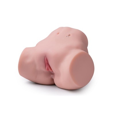 Modelo anatómico em cor de pele do torso inferior humano
