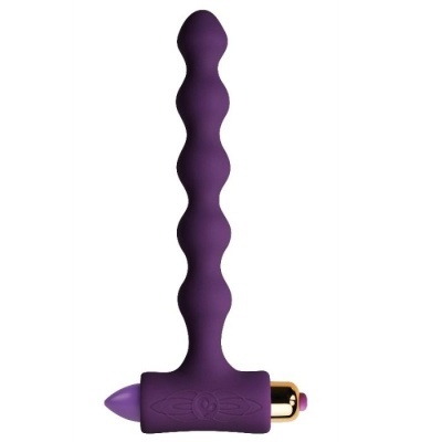 Produto roxo em silicone ondulado com base em T e peça metálica