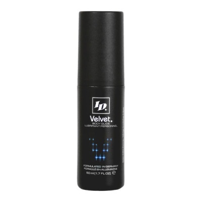 Frasco preto de lubrificante ID Velvet Body Glide