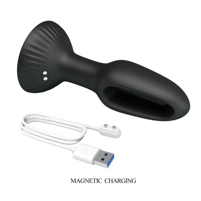 Dispositivo preto com carregador magnético USB