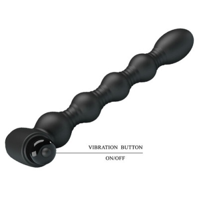 Produto longo preto com botão de vibração
