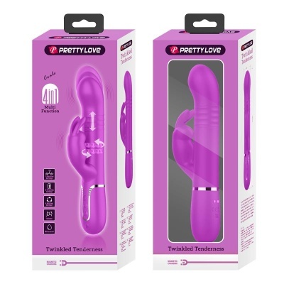 Embalagem de vibrador roxo PRETTY LOVE Twinkled Tenderness