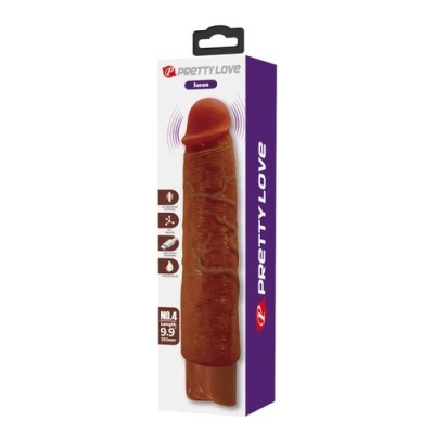 vibrador castanho tipo pénis na embalagem PRETTY LOVE Soren