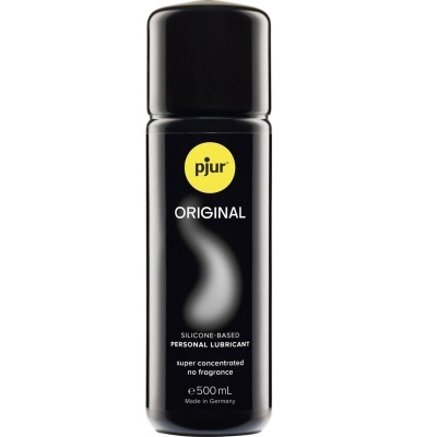 Frasco preto de lubrificante pessoal pjur Original