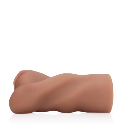 Manga em silicone castanha clara com textura lisa