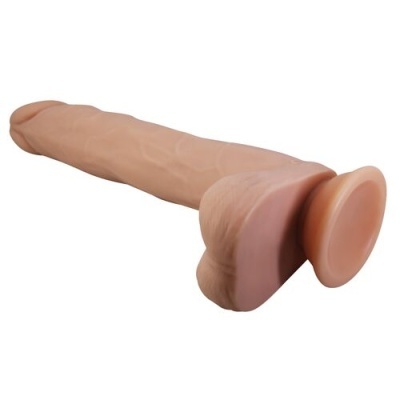 Dildo realista em cor pele com base de sucção