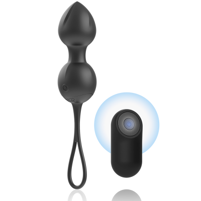 Plugues com comando remoto em silicone preto