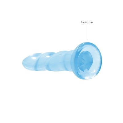 Produto azul espiralado com ventosa na base