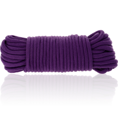 Cordão roxo trançado enrolado