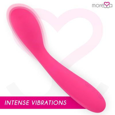 Vibrador rosa com botões e texto INTENSE VIBRATIONS