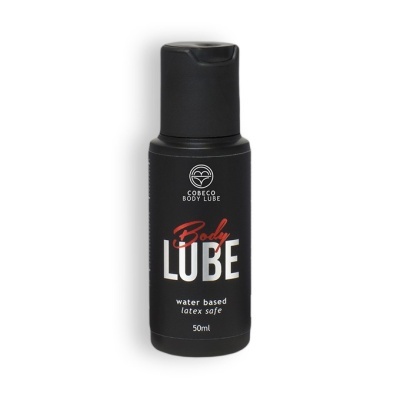 Frasco preto de lubrificante à base de água