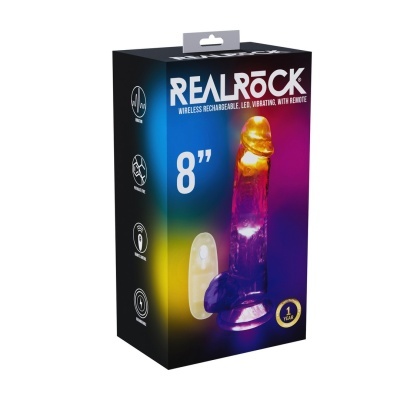 Caixa de embalagem para vibrador RealRock 8 polegadas com controle remoto