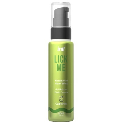 Frasco verde de gel beijável com tampa transparente e válvula preta