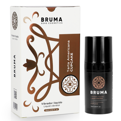 Vibrador líquido BRUMA Tarta Americana Cupcake embalagem e frasco