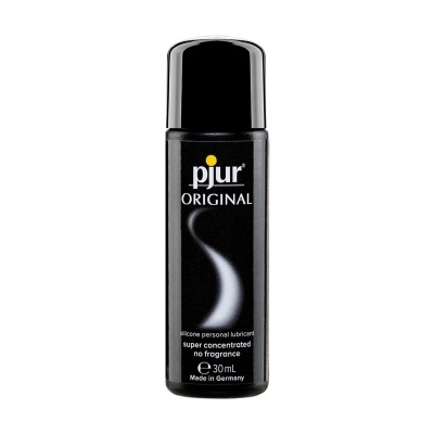 Frasco preto de lubrificante pessoal pjur ORIGINAL