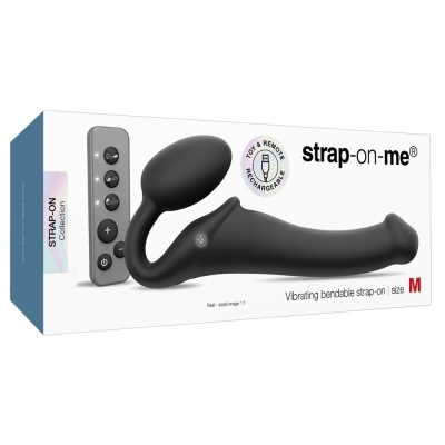 Embalagem de kit strap-on vibratório com comando remoto