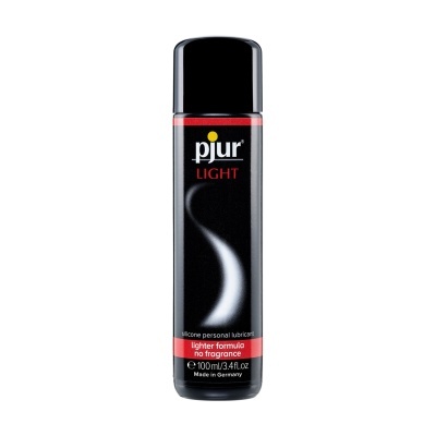 Frasco preto de lubrificante pessoal pjur Light