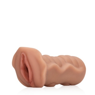 Brinquedo sexual masculino de silicone cor pele com entrada realista rosa