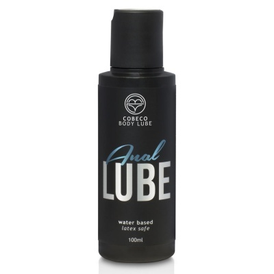 Frasco preto de lubrificante anal Cobeco Body Lube 100ml