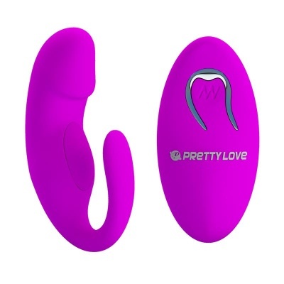 Vibrador rosa com controle remoto PRETTY LOVE