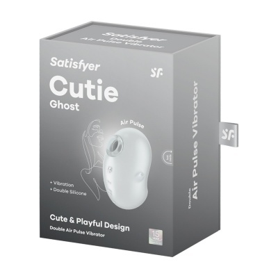 Embalagem cinzenta do vibrador Satisfyer Cutie Ghost