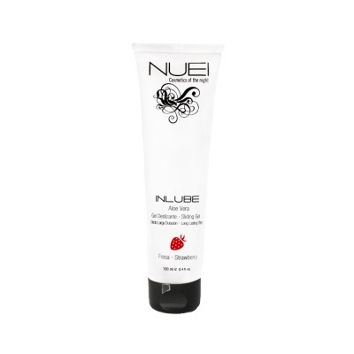 Frasco branco com tampa preta de gel deslizante NUEL