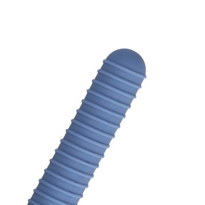 Produto azul em silicone com textura em ranhuras