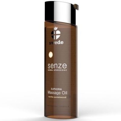 Frasco de óleo de massagem Swede Senze Euphoria vanilla sandalwood
