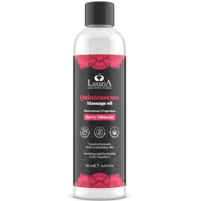 Frasco de óleo de massagem LuxuriA Quintessence Berry Hibiscus
